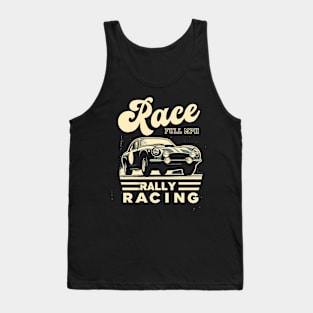 Vintage Rally Retro Car Tank Top